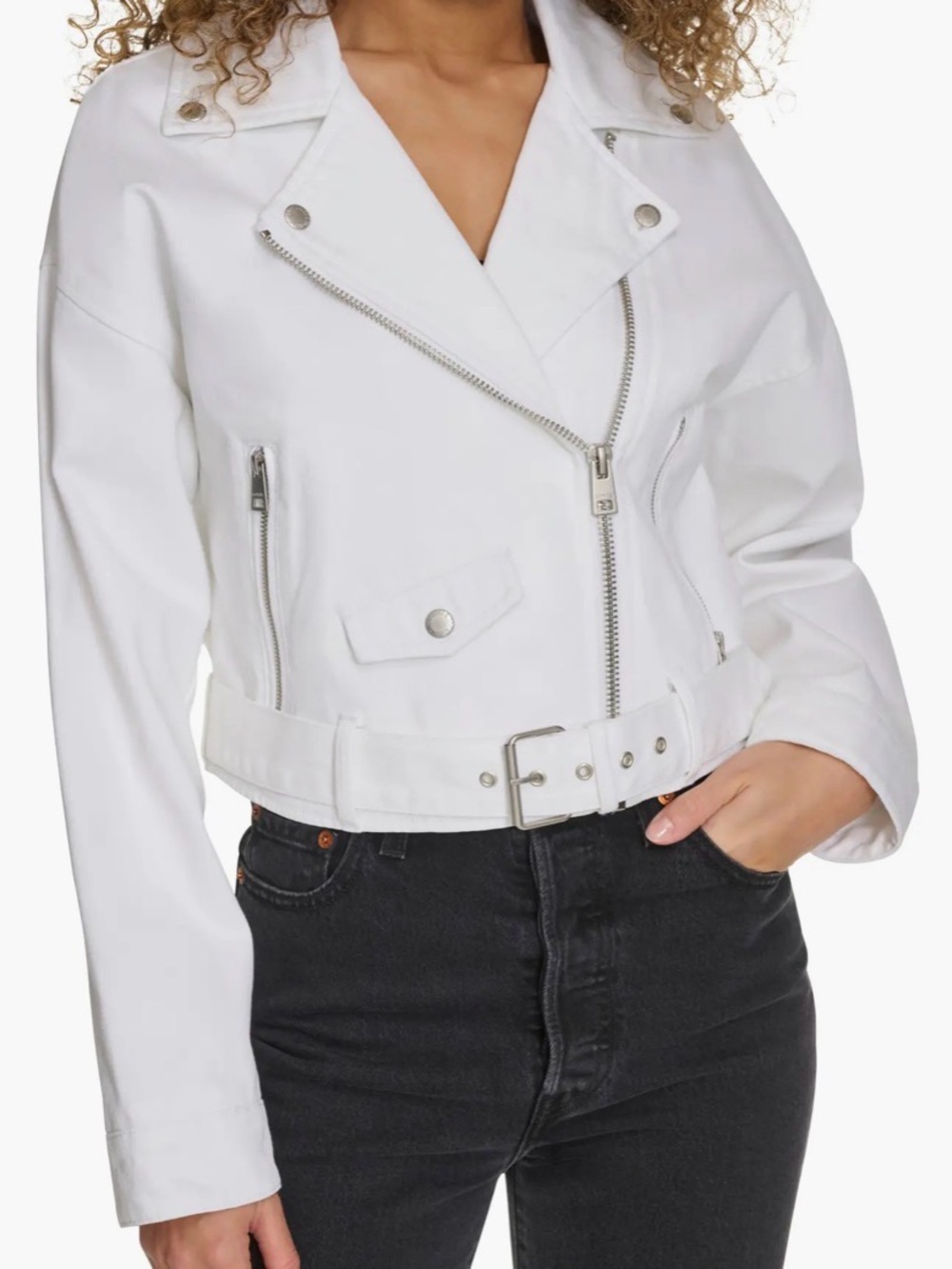 NEW Levi’s white denim jacket